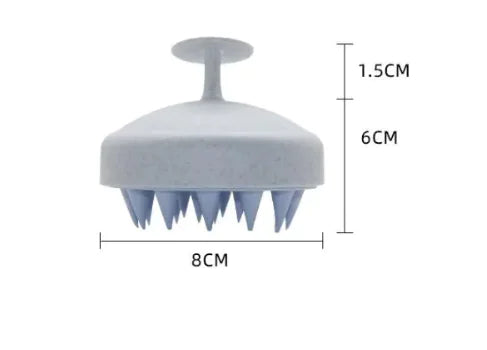 Silicone Scalp Shampoo Brush – Soft Bristle Hair & Scalp Massager
