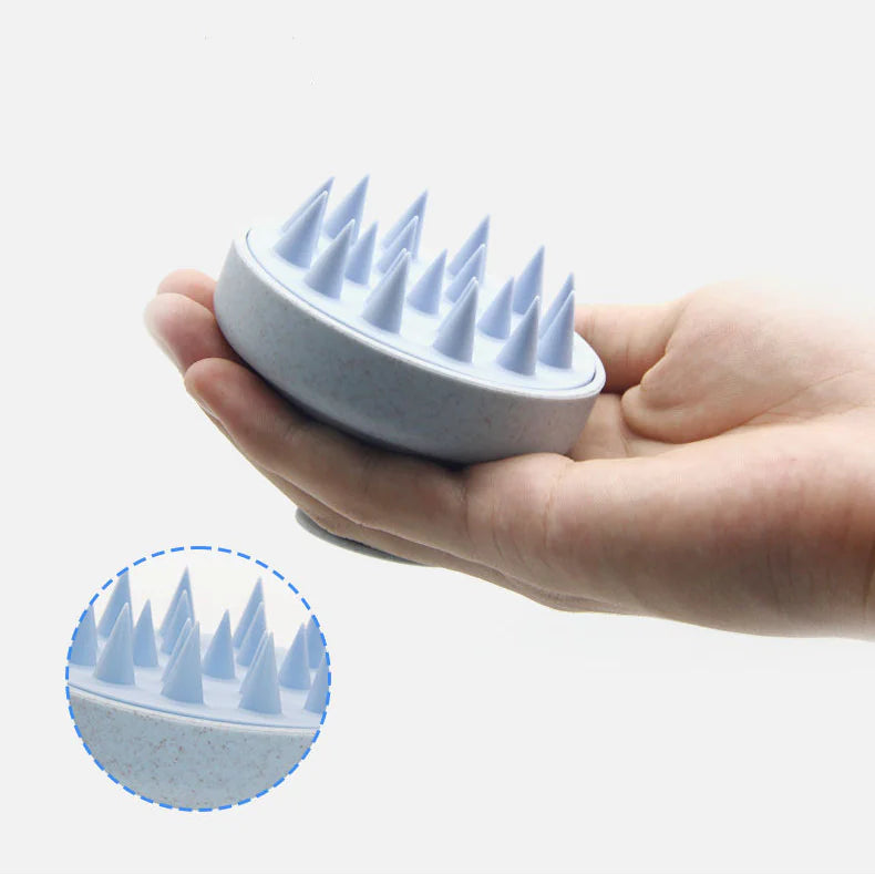 Silicone Scalp Shampoo Brush – Soft Bristle Hair & Scalp Massager